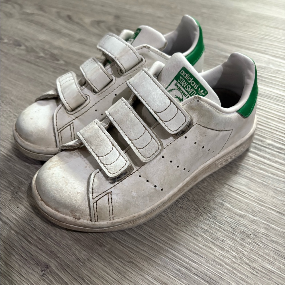 Adidas Kids Sneakers in White and Green